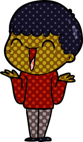 Bir insan tarafından çizilmiş mutlu bir adam.