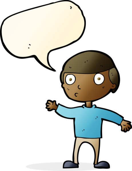 Bir insan tarafından çizilmiş konuşma balonlu bir çizgi film adamı.