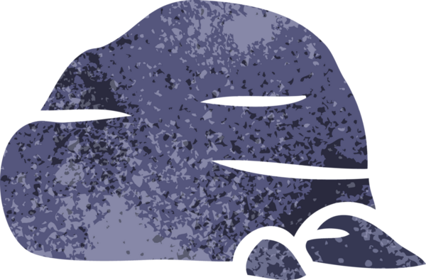 Bir insan tarafından çizilmiş taş ve çakıl taşlarından oluşan eski bir karikatür.