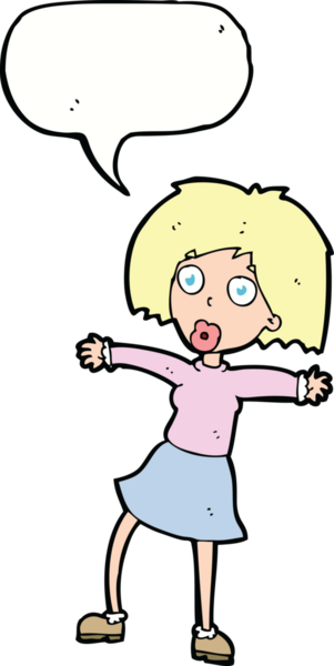 Bir insan tarafından çizilmiş konuşma balonlu bir karikatür.