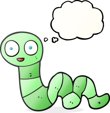 Bir insan tarafından çizilmiş serbest çizim baloncuk çizgi film yılanı.