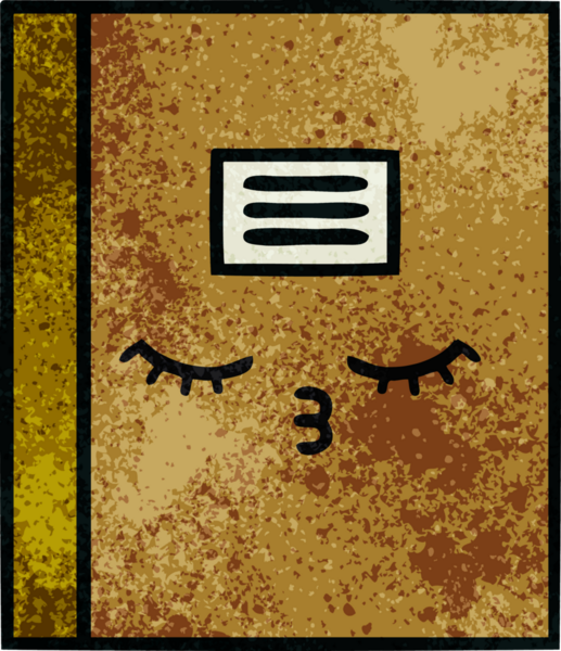 Bir insan tarafından çizilmiş bir defterin retro grunge desen karikatürü