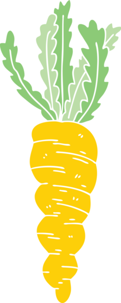 Bir insan tarafından çizilmiş tuhaf bir havuç.