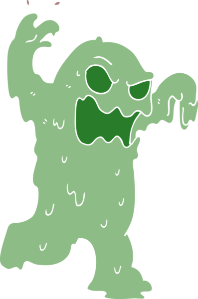 Bir insan tarafından çizilmiş karalama sümüğü canavarı.