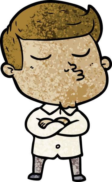 Bir insan tarafından çizilmiş karikatür mankeni adam.