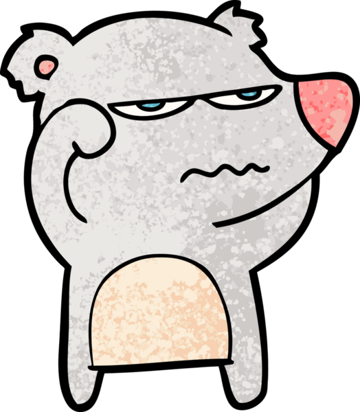 Bir insan tarafından çizilmiş bir çizgi film karakteri.