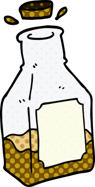 Bir insan tarafından çizilmiş sürahide karalama içeceği.