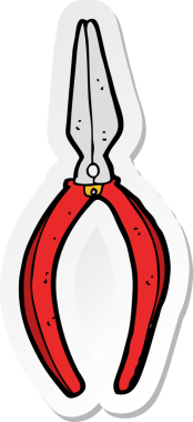 Bir insan tarafından çizilmiş kerpeten çıkartması.