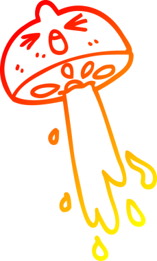 Bir insan tarafından çizilmiş limon fışkırtan bir çizgi film çizimi.