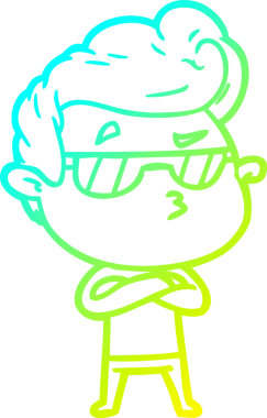 Bir insan tarafından çizilmiş karikatür karikatürü.