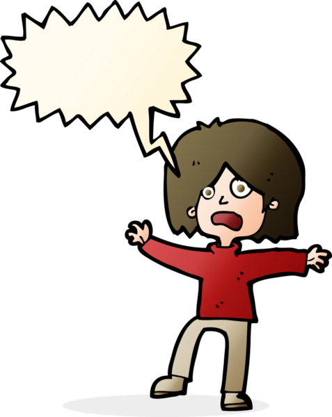 Bir insan tarafından çizilmiş konuşma balonu olan mutsuz bir insan çizgi filmi.