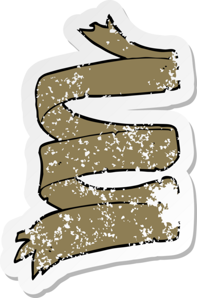 Bir insan tarafından çizilmiş eski bir karikatürün gerilimli yapıştırması.