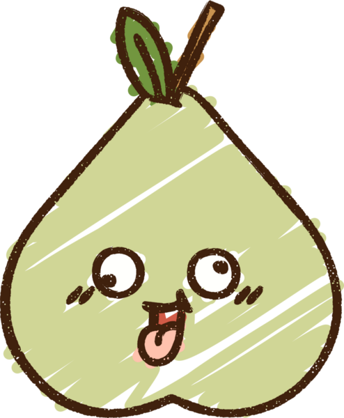 Bir insan tarafından çizilen Armut Tebeşiri