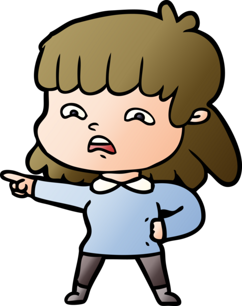 Bir insan tarafından çizilmiş endişeli bir karikatür.