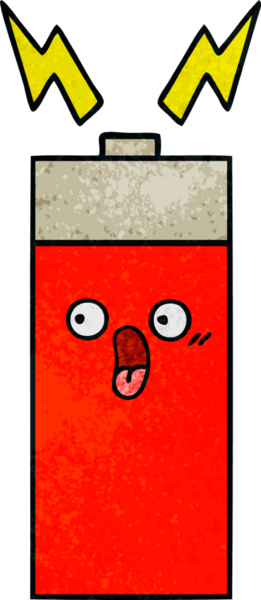 Bir insanın çizdiği pilin retro grunge desen karikatürü