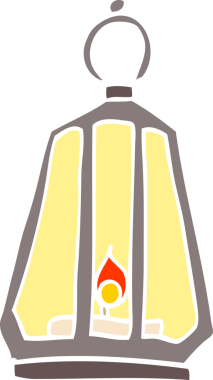 Bir insan tarafından çizilmiş karalama feneri.
