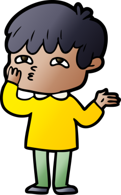 Bir insan tarafından çizilmiş karikatür adamı.