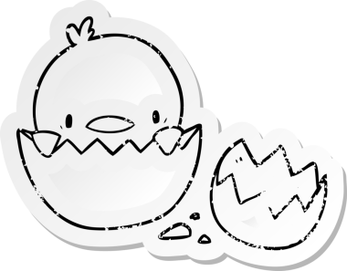 Bir insan tarafından çizilmiş karikatür hatununun sıkıntılı çıkartması.