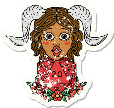 Retro Dövme Biçimi Bir insan tarafından çizilmiş D20 doğal yirmilik zar ile düzenleniyor