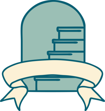 Geleneksel dövme, bir insan tarafından çizilen adımlara açılan kapı aralığı.