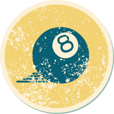 Bir insan tarafından çizilmiş 8 topun sembolik depresif dövme şekli