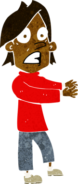 Bir insan tarafından çizilmiş bir karikatür.