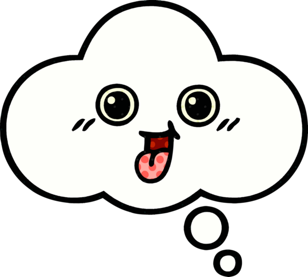 Bir insan tarafından çizilmiş bir düşünce baloncuğunun çizgi roman tarzı