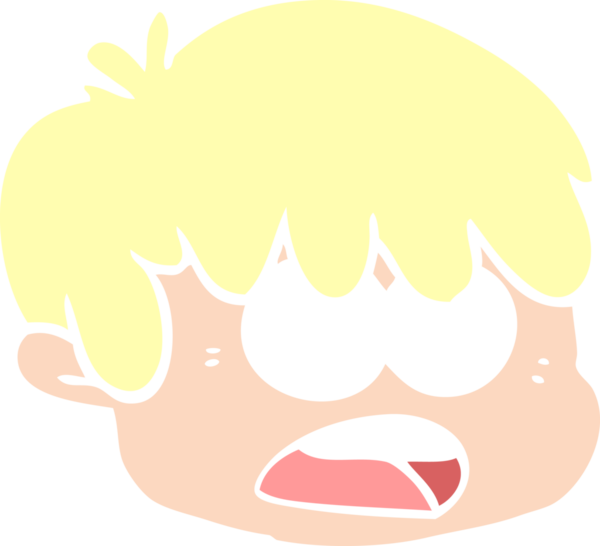 Bir insan tarafından çizilmiş düz renkli erkek yüzü