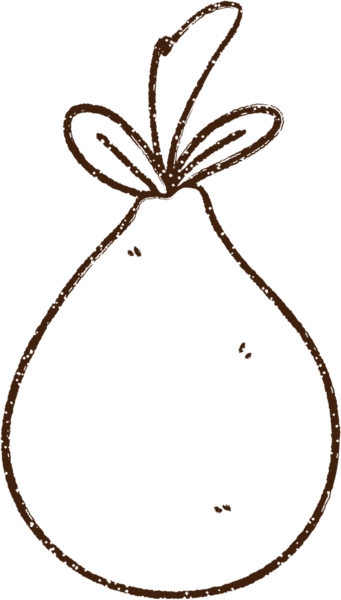 Bir insan tarafından çizilen meyve kömürü.