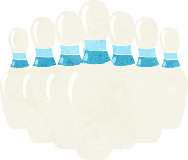 Bir insan tarafından çizilmiş bowling lobutları.