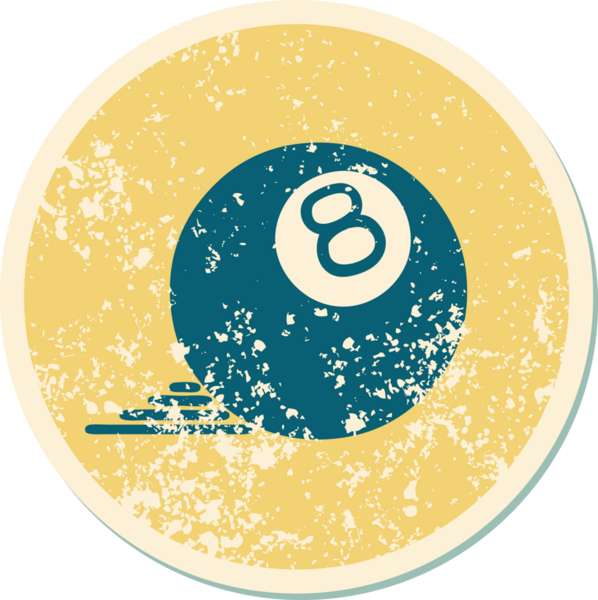 Bir insan tarafından çizilmiş 8 topun sembolik depresif dövme şekli