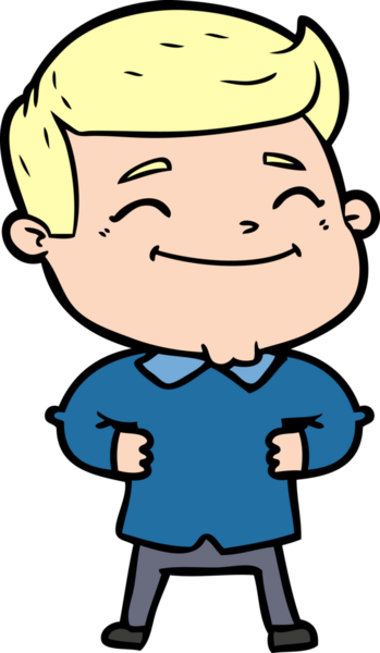 Bir insan tarafından çizilmiş mutlu çizgi film adamı.