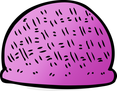 Bir insan tarafından çizilmiş çizgi film şapkası.