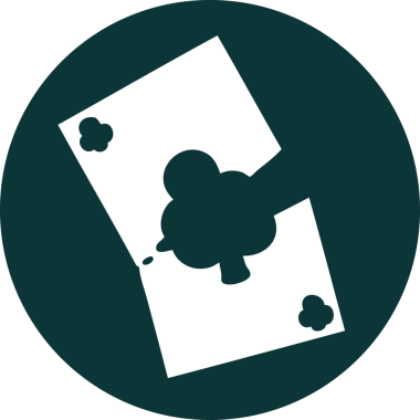 Bir insan tarafından çizilmiş yırtık bir kartın ikonik dövme şekli