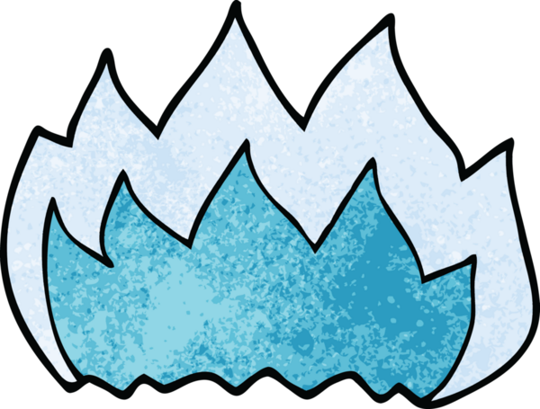 bir insan tarafından çizilmiş karikatür gaz alevi