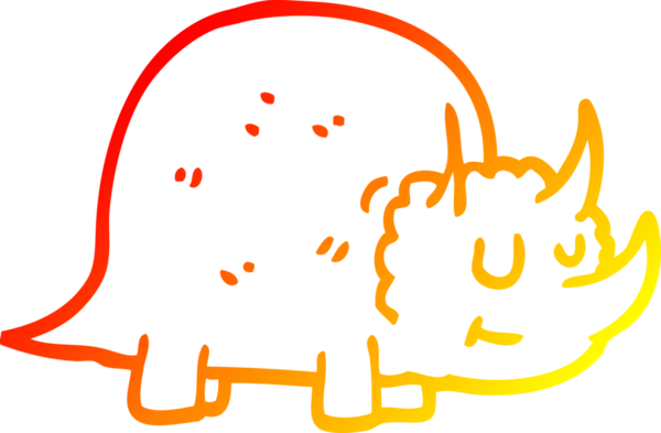 Bir insan tarafından çizilmiş tarih öncesi bir dinozorun sıcak çizgi çizimi