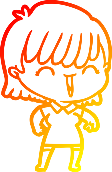 Bir insan tarafından çizilmiş bir karikatür kadın çizimi