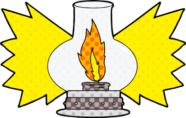 bir insan tarafından çizilmiş karikatür feneri