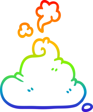 gökkuşağı gradyan çizgi çizimi bir insan tarafından çizilmiş bir kaka