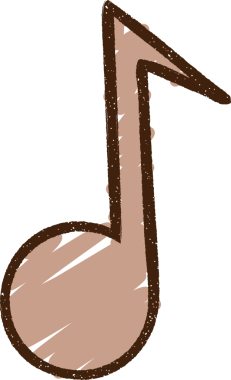 Müzikal Not Tebeşiri Bir insan tarafından çizilmiş