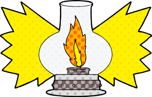 bir insan tarafından çizilmiş karikatür feneri