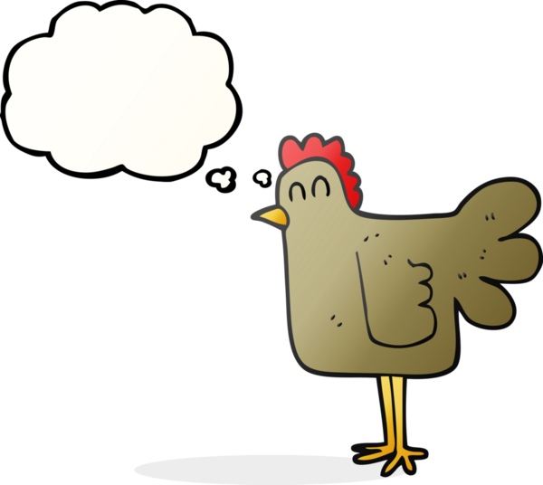 Bir insan tarafından çizilmiş serbest çizim baloncuk çizgi film tavuğu