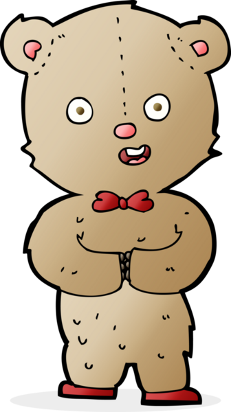 Bir insan tarafından çizilmiş oyuncak ayı.