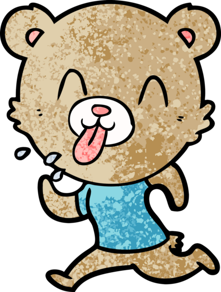 Bir insan tarafından çizilmiş bir çizgi film karakteri.