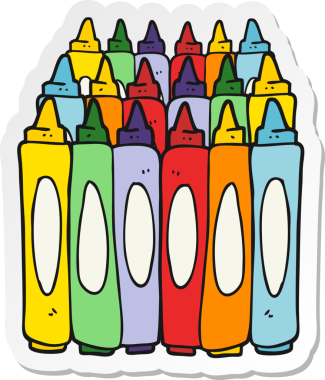 Bir insan tarafından çizilmiş bir karikatür etiketi.