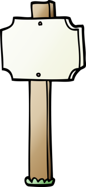 bir insan tarafından çizilmiş vektör gradyan çizim işareti