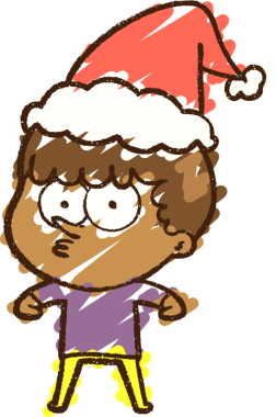 Bir insan tarafından çizilen Noel Adam Tebeşiri