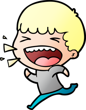 Bir insan tarafından çizilmiş gülen adam.