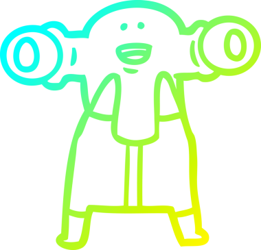 Bir insan tarafından çizilmiş, soğuk bir çizgi roman çizimi.