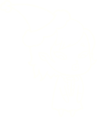 Bir insan tarafından çizilmiş Noel Vampiri Tebeşiri